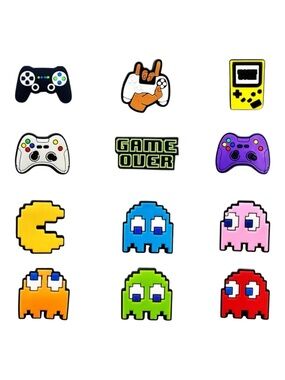 ‼️$7‼️ 12pcs Cute PVC Shoe Charms for Video Game Fans 🎮